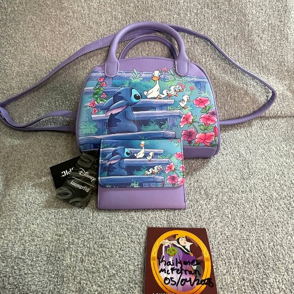 Lilo and Stitch Ducklings mini Satchel with wallet NWOT and NWT - Picture 1 of 10
